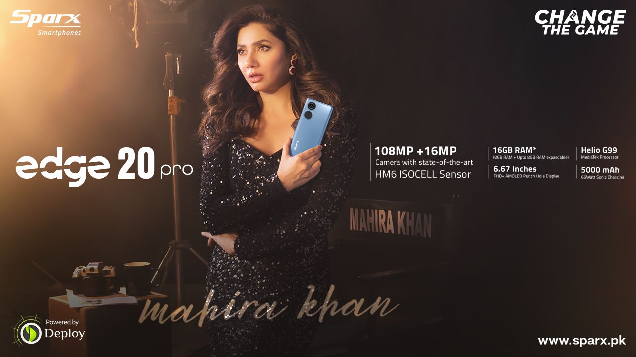 Mahira Khan and Sparx' smartphone’s Game-Changing Alliance: The Launch of the Sparx smartphones Edge Series