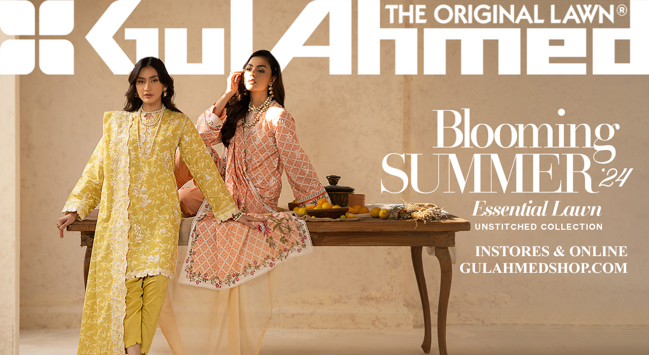 Elevate Your Summer Wardrobe with GulAhmed's Embroidered 3-Piece Lawn Suits